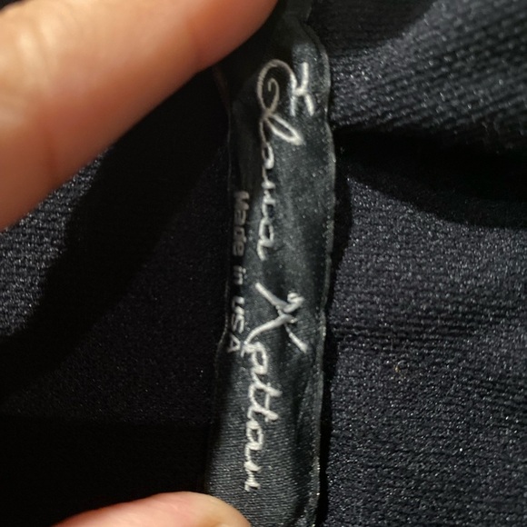 ELANA KATTAN Multicolor V-Neck Draped Faux Wrap Dress Size XL - Picture 2 of 5